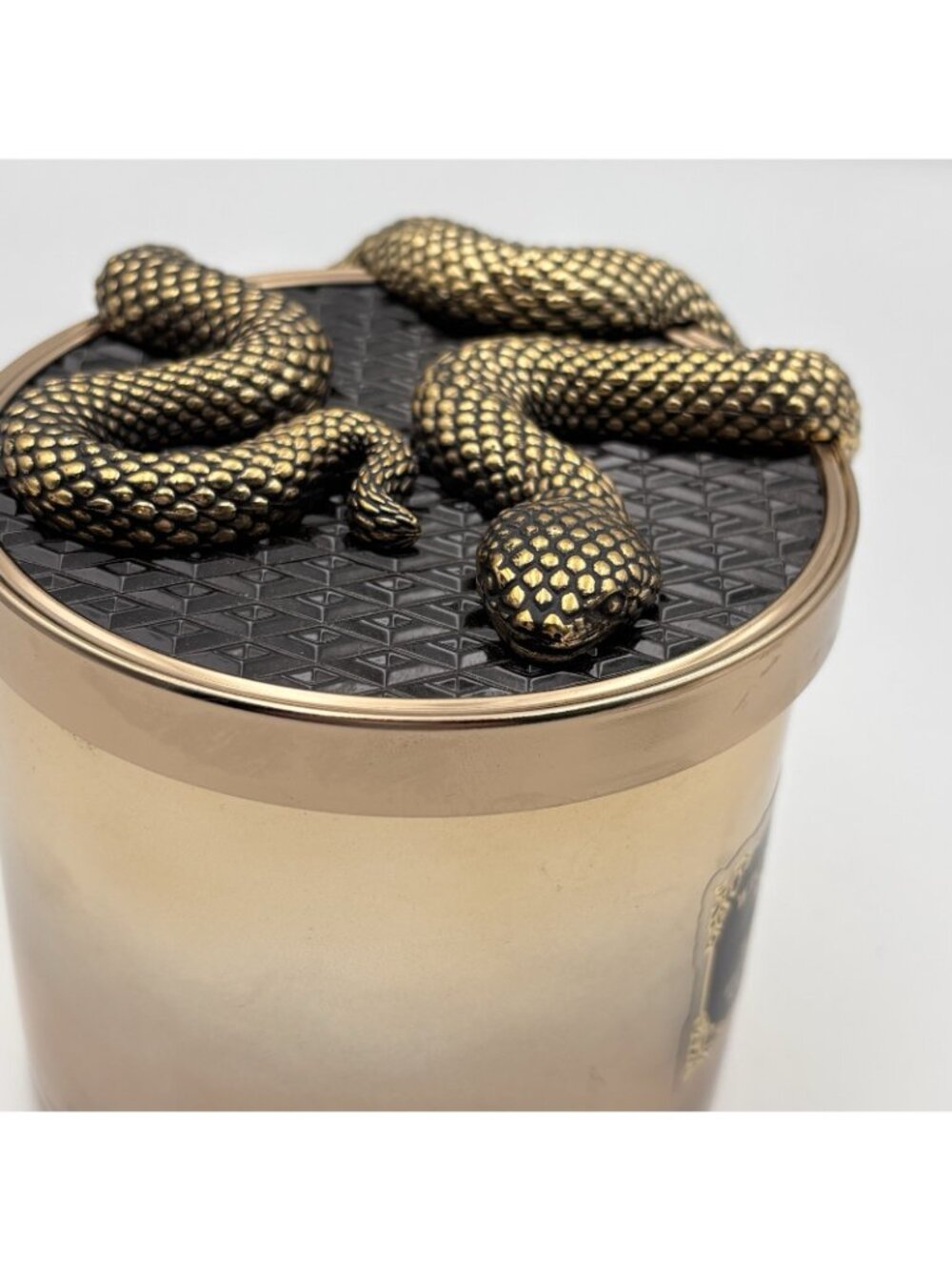 Bath & Body Works Wicked Vanilla Woods 3 Wick Candle Snake Lid 14.5 oz Halloween - Picture 9 of 16